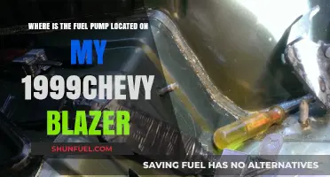 Finding the Fuel Pump in Your 1999 Chevy Blazer: A Guide
