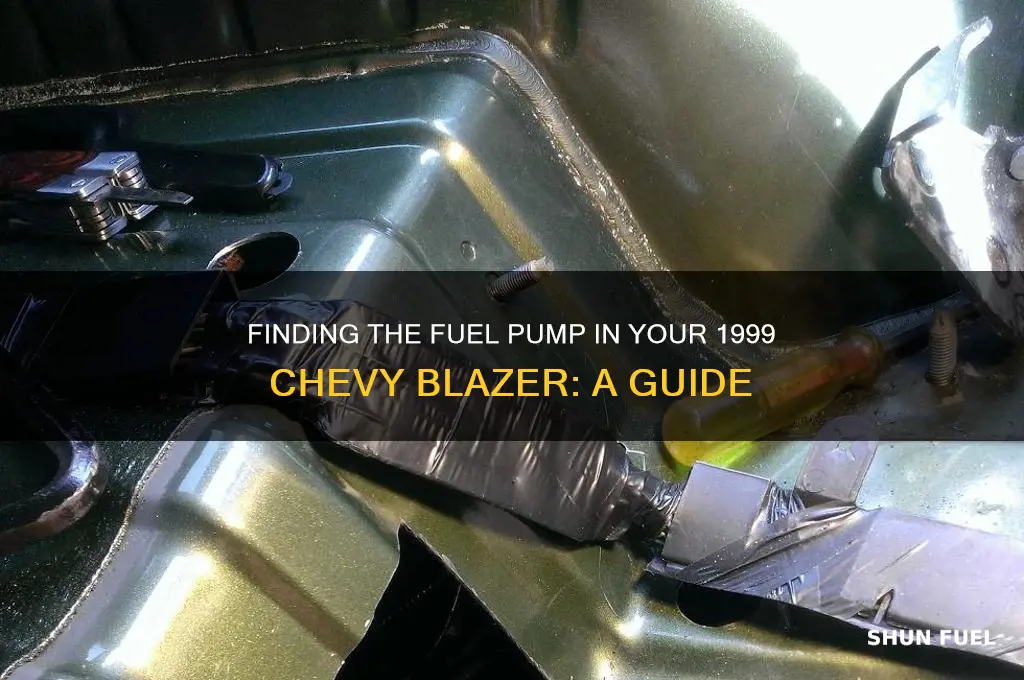 where is the fuel pump located on my 1999chevy blazer