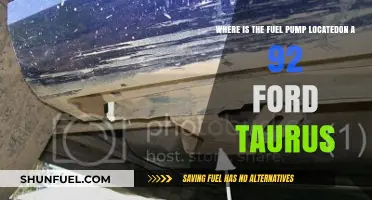 Finding the Fuel Pump Location on a 1992 Ford Taurus