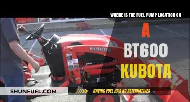 Finding the Fuel Pump on a Kubota BT600: Location Guide