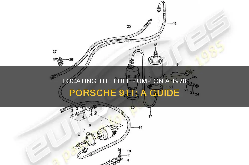 where is the fuel pump on 1978 911 porsche