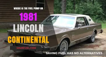 Locating the Fuel Pump on a 1981 Lincoln Continental