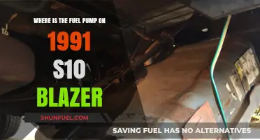 Locating the Fuel Pump on a 1991 S10 Blazer: A Guide