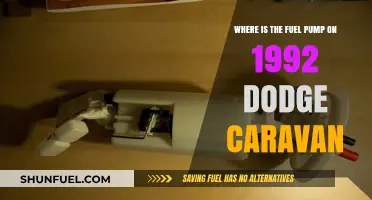 Locating the Fuel Pump on a 1992 Dodge Caravan: A Guide