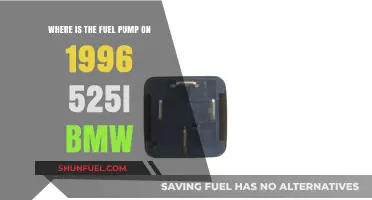 Locating the Fuel Pump on a 1996 BMW 525i