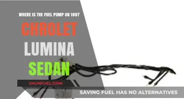 Locating the Fuel Pump in a 1997 Chevrolet Lumina Sedan