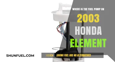 Locating the Fuel Pump in Your 2003 Honda Element: A Guide