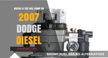Locating the Fuel Pump on a 2007 Dodge Diesel
