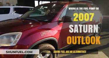 Locating the Fuel Pump on a 2007 Saturn Outlook: A Guide
