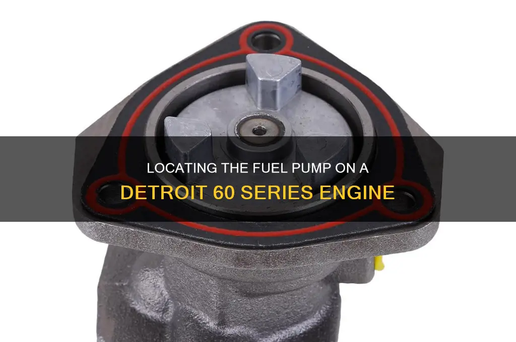 where is the fuel pump on 60 series detroit