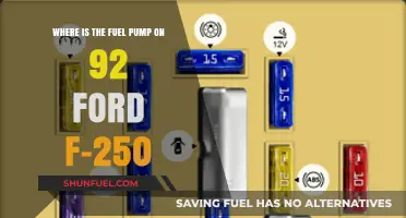 Locating the Fuel Pump on a 1992 Ford F-250