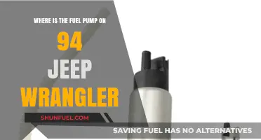 Locating the Fuel Pump on a 1994 Jeep Wrangler: A Guide