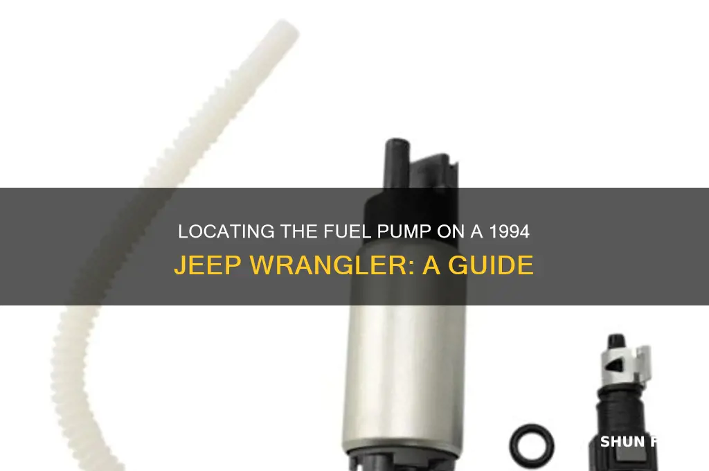 where is the fuel pump on 94 jeep wrangler