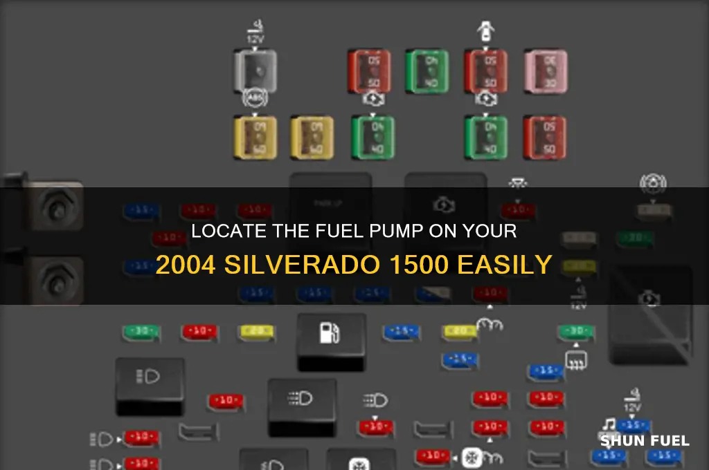 where is the fuel pump on a 04 silverado 1500