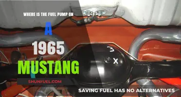 Locating the Fuel Pump on a 1965 Mustang: A Guide
