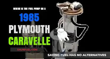 Locating the Fuel Pump on a 1985 Plymouth Caravelle