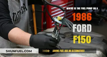 Locating the Fuel Pump on a 1986 Ford F150: A Guide
