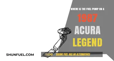 Locating the Fuel Pump on a 1987 Acura Legend: A Guide