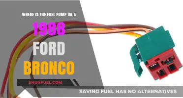 Locating the Fuel Pump on a 1988 Ford Bronco: A Guide