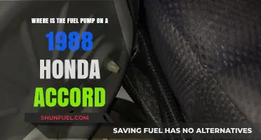 Locating the Fuel Pump in a 1988 Honda Accord: A Guide