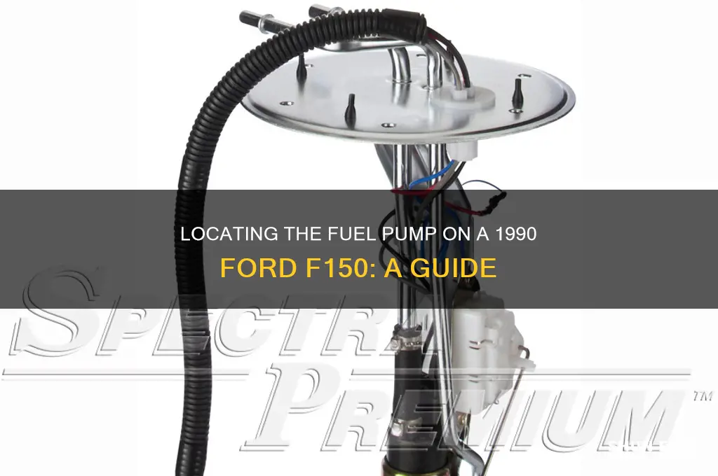 where is the fuel pump on a 1990 ford f150