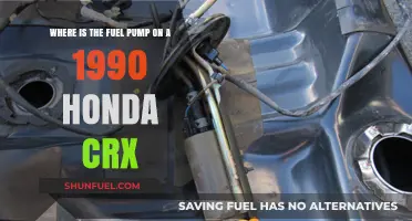 Locating the Fuel Pump in a 1990 Honda CRX: A Guide