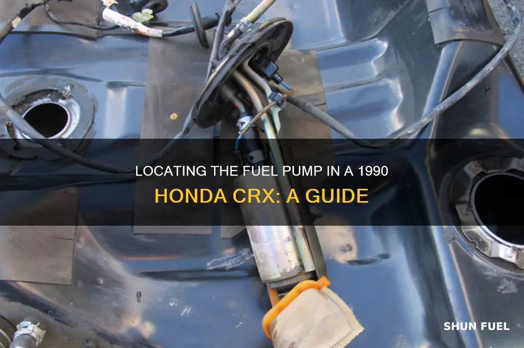 where is the fuel pump on a 1990 honda crx
