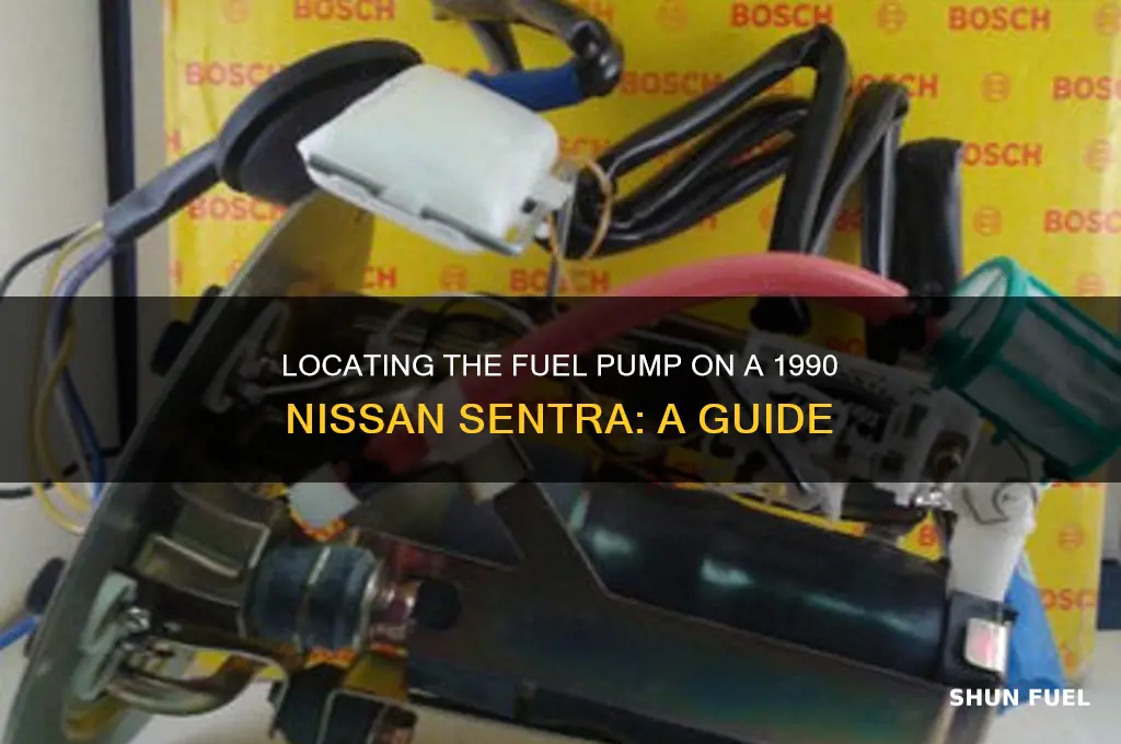where is the fuel pump on a 1990 nissan sentra