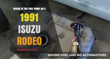 Locating the Fuel Pump on a 1991 Isuzu Rodeo: A Guide