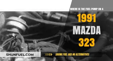 Locating the Fuel Pump on a 1991 Mazda 323: A Guide