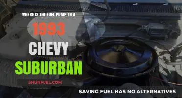 Locating the Fuel Pump on a 1993 Chevy Suburban: A Guide