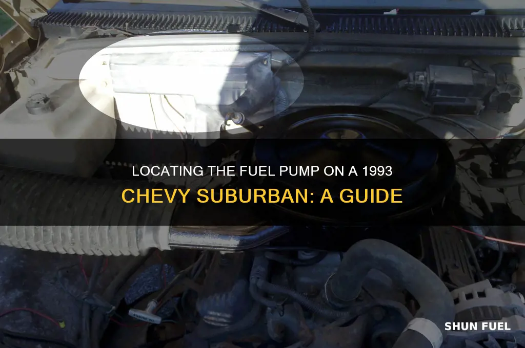 where is the fuel pump on a 1993 chevy suburban