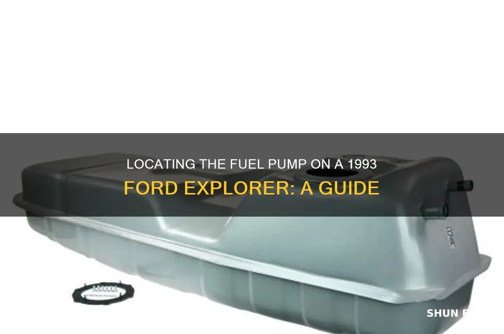 where is the fuel pump on a 1993 ford explorer