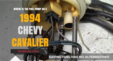 Locating the Fuel Pump on a 1994 Chevy Cavalier: A Guide