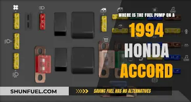 Locating the Fuel Pump on a 1994 Honda Accord: A Guide