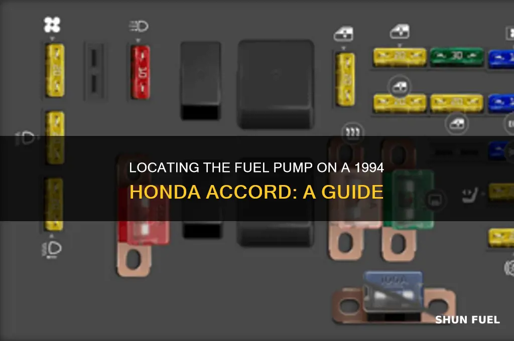where is the fuel pump on a 1994 honda accord