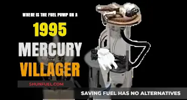 Locating the Fuel Pump on a 1995 Mercury Villager