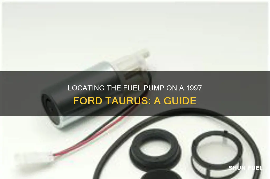 where is the fuel pump on a 1997 ford taurus