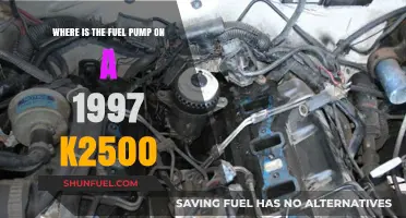 Locating the Fuel Pump on a 1997 Chevy K2500
