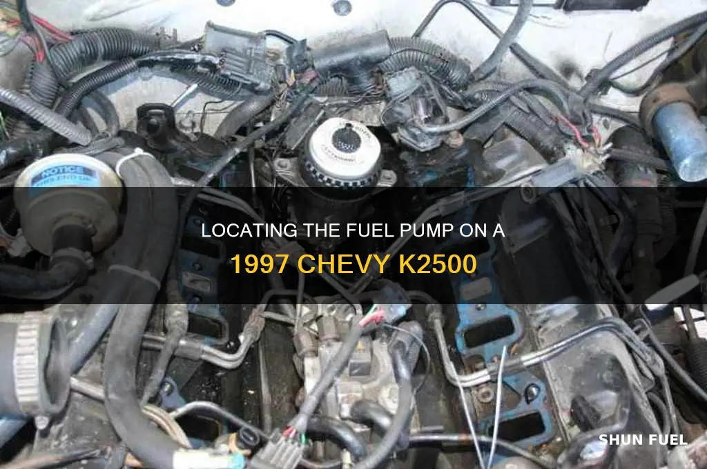 where is the fuel pump on a 1997 k2500