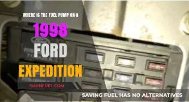 Locating the Fuel Pump in a 1998 Ford Expedition: A Guide