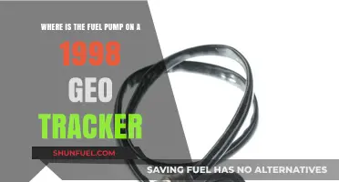 Locating the Fuel Pump on a 1998 Geo Tracker: A Guide