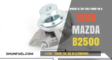 Locate the Fuel Pump on Your 1998 Mazda B2500 Easily