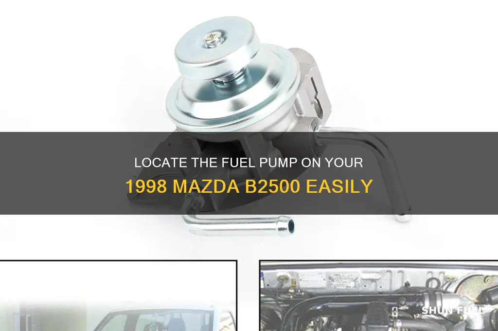 where is the fuel pump on a 1998 mazda b2500