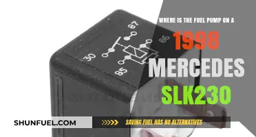 Locating the Fuel Pump on a 1998 Mercedes SLK230