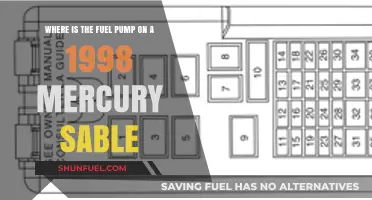 Locating the Fuel Pump on a 1998 Mercury Sable: A Guide