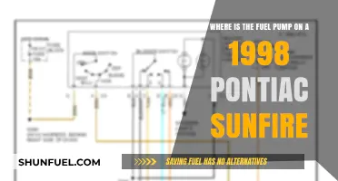 Locating the Fuel Pump in a 1998 Pontiac Sunfire
