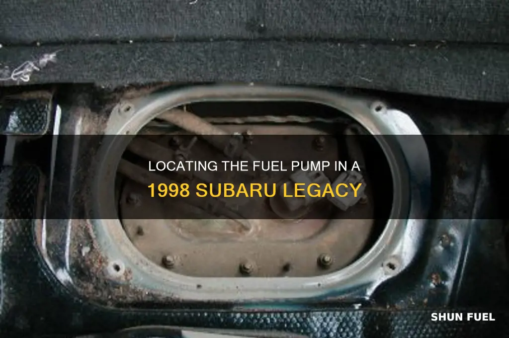 where is the fuel pump on a 1998 subaru legacy