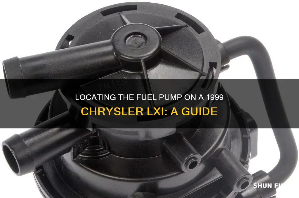 where is the fuel pump on a 1999 chrysler lxi