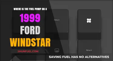 Locating the Fuel Pump on a 1999 Ford Windstar: A Guide